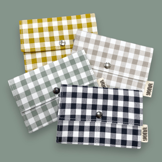 Porte-Feuille Vichy Taupe