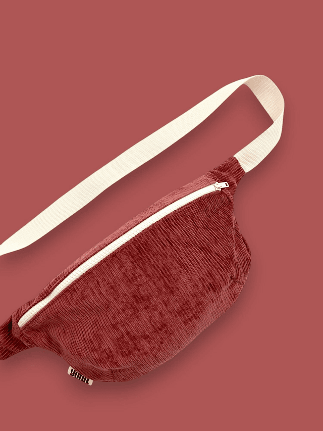 Banane Velours Côtelé Framboise