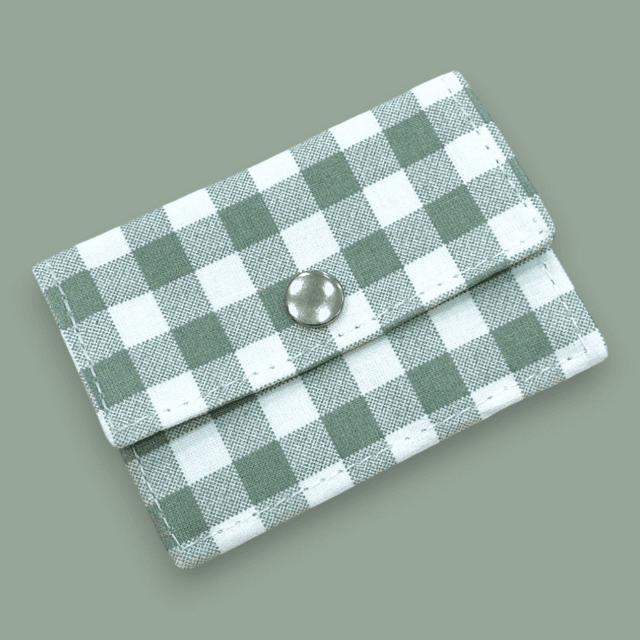 Porte-Carte Vichy Vert